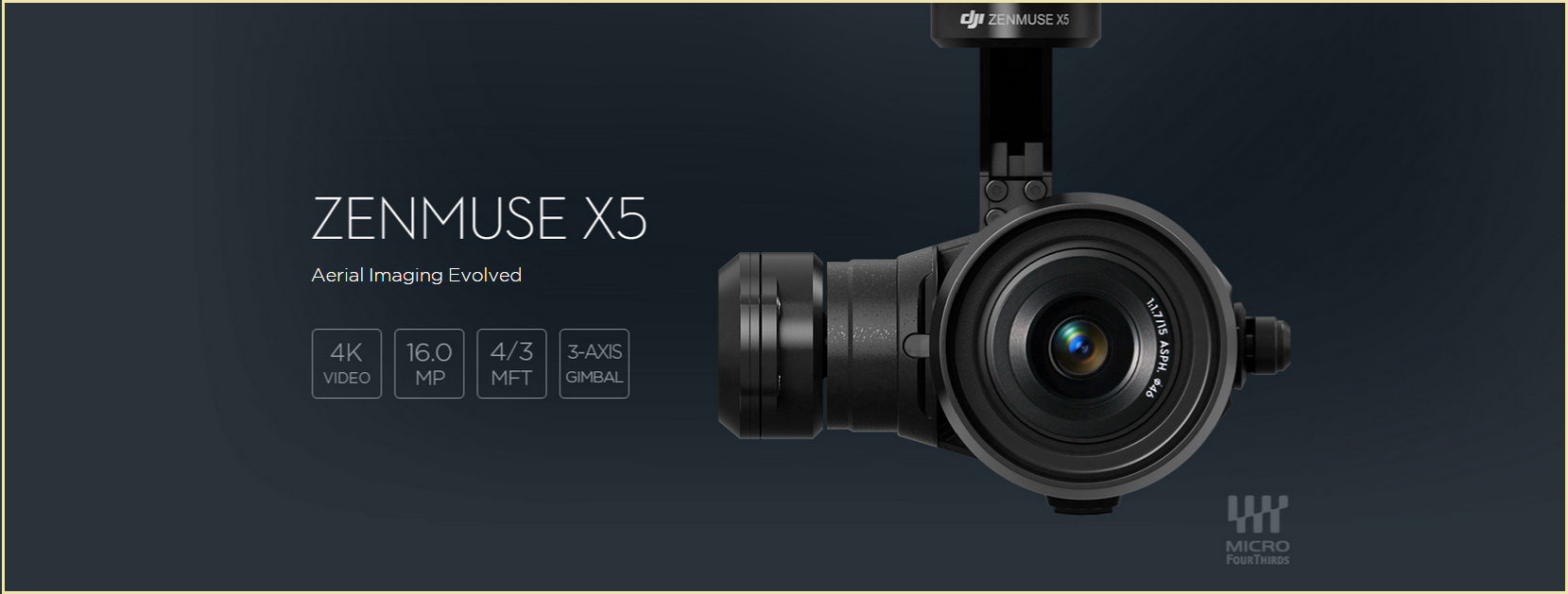 DJI 新製品案内～ZENMUSE X5シリーズがリリース～ | DJI他ドローン専門 ...